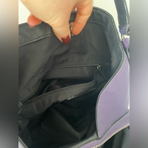 Purple Coach Purse 💜 Edie Handbag - Picture 9 of 17